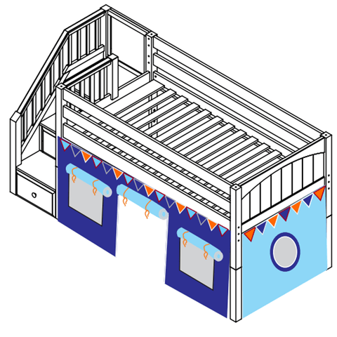 Maxtrix Basic Low Loft (Ladder or Staircase) - Kids Haven