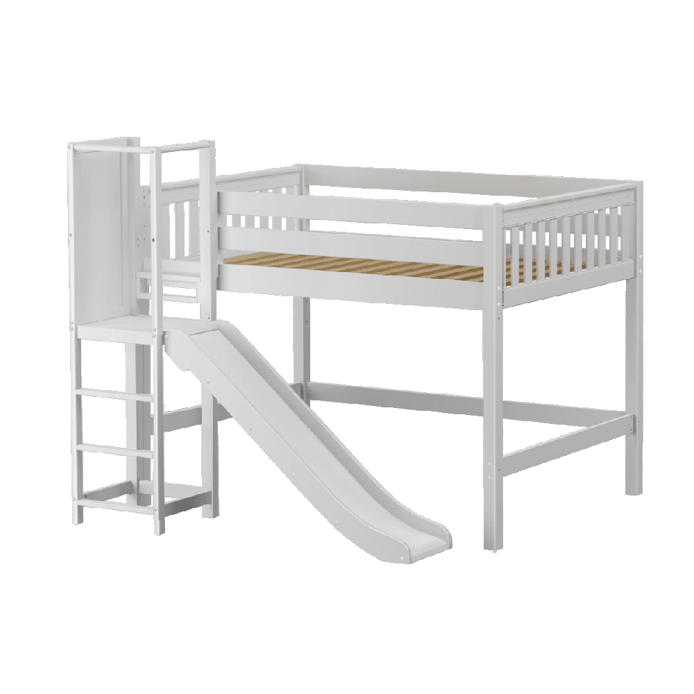Maxtrix Mid Loft w Slide Platform (Choose front or side) - Kids Haven