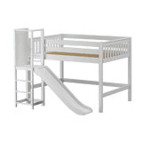 Maxtrix Mid Loft w Slide Platform (Choose front or side) - Kids Haven