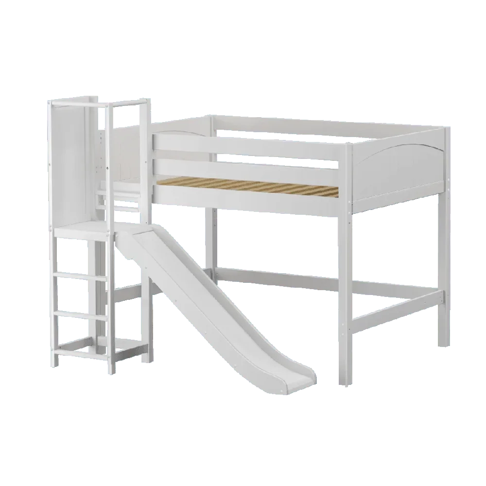 Maxtrix Mid Loft w Slide Platform (Choose front or side) - Kids Haven