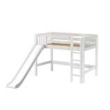 Maxtrix Mid Loft w Front Slide (Ladder or Staircase) - fabric options - Kids Haven