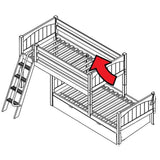 Maxtrix Parallel Bed w Angled Ladder (w Pullout) - Kids Haven