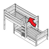 Maxtrix Parallel Bed w Mounted Ladder (w Pullout) - Kids Haven