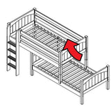 Maxtrix Parallel Bed w Straight Ladder - Kids Haven