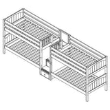 Maxtrix Quad Low Bunk w Staircase