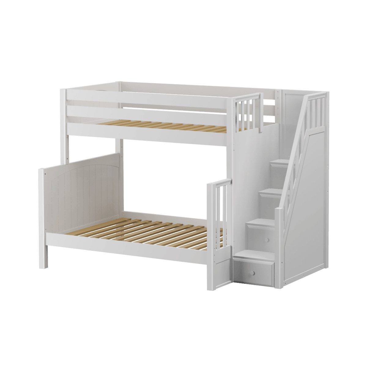 Maxtrix SS-Queen Bunk Bed (Choose Height, Ladder, Slide) - Kids Haven
