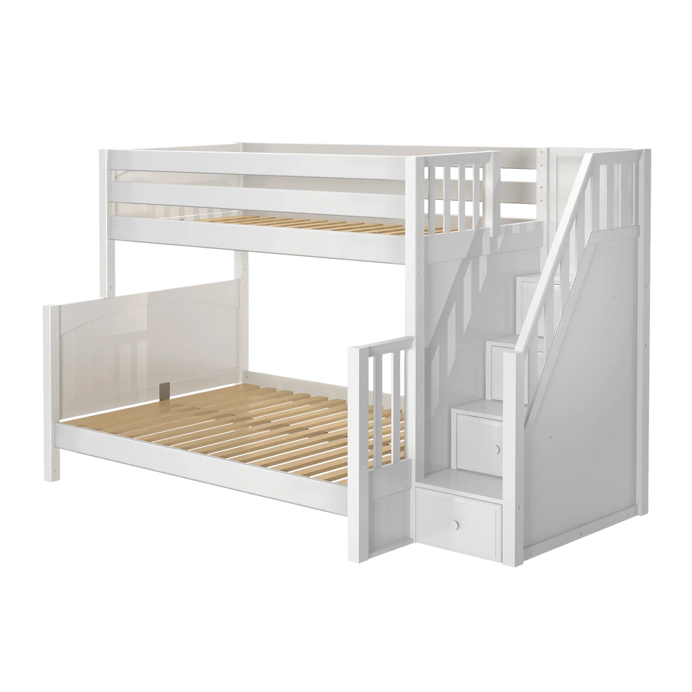 Maxtrix S-Queen Bunk Bed (Choose Height, Ladder, Slide) - Kids Haven