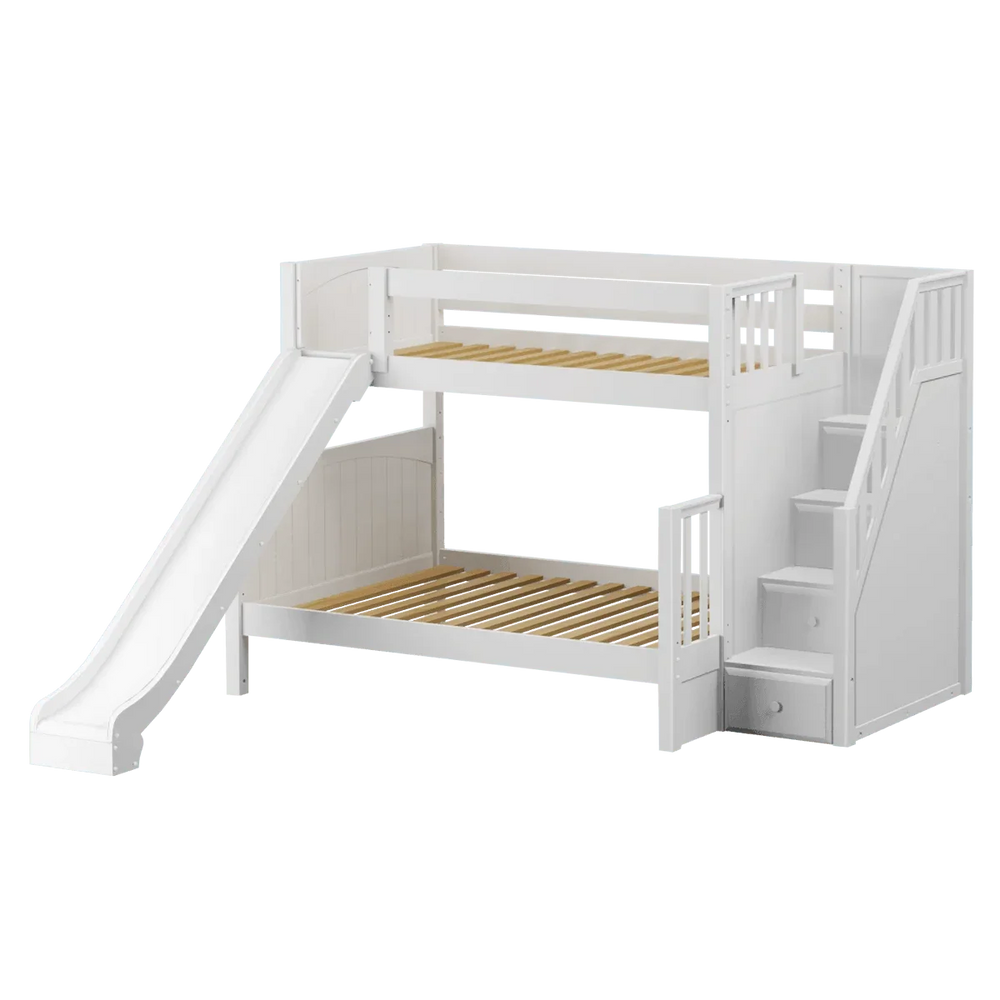 Maxtrix S-Queen Bunk Bed (Choose Height, Ladder, Slide) - Kids Haven