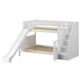 Maxtrix S-Queen Bunk Bed (Choose Height, Ladder, Slide) - Kids Haven