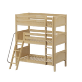 Maxtrix Triple Bunk Bed w Angled/Mounted Ladder 