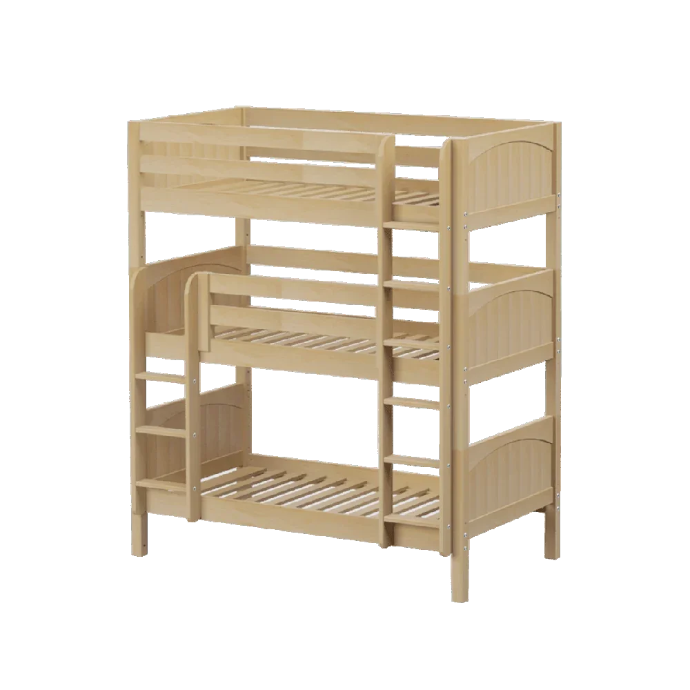 Maxtrix Triple Bunk Bed w Mounted Ladder 