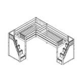 Maxtrix Corner Mid Loft Loft - with options - Kids Haven