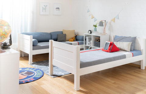 ModBed Basic Bed - No guards (with pullout options - Single or SS) - Kids Haven