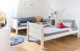 ModBed High Bunk Bed (with roof & pullout options - Single or SS) - Kids Haven
