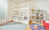 ModBed Elevated House Bed (with pullout options - Single or SS) - Kids Haven