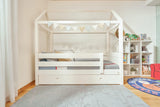 ModBed Elevated House Bed (with pullout options - Single or SS) - Kids Haven