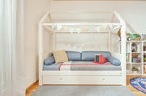 ModBed Elevated House Bed (with pullout options - Single or SS) - Kids Haven