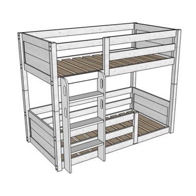 ModBed Floor Bunk Bed (with roof options - Single or SS) - Kids Haven