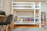 ModBed High Bunk Bed (with roof & pullout options - Single or SS) - Kids Haven