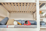 ModBed High Bunk Bed (with roof & pullout options - Single or SS) - Kids Haven