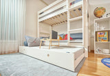 ModBed High Bunk Bed (with roof & pullout options - Single or SS) - Kids Haven