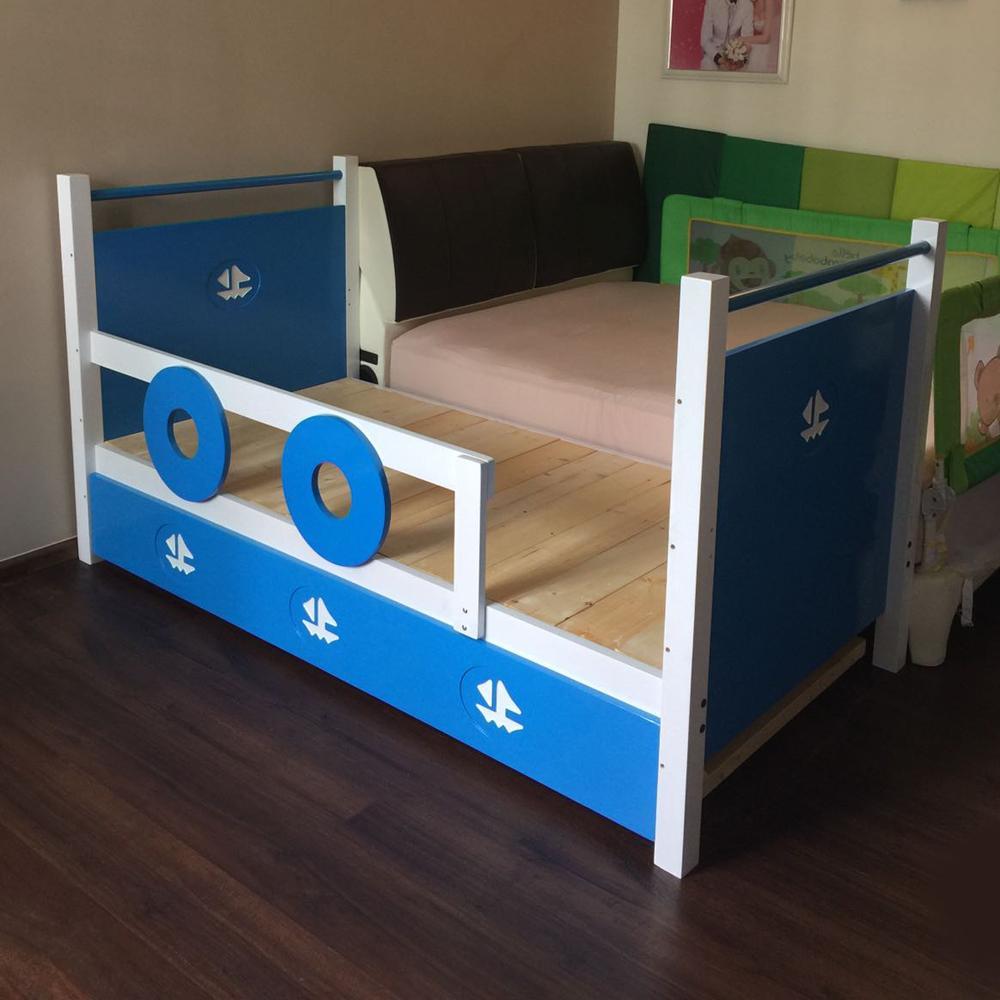 Oslo Nautical Low Bed with Pullout - Kids Haven