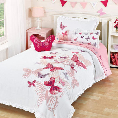 Snuggle Princess Butterfly Bedsheet Set - Kids Haven