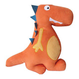 Snuggle Orange Dinosaur Cushion