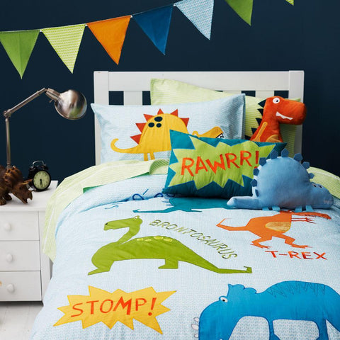 Snuggle Orange Dinosaur Cushion - Kids Haven