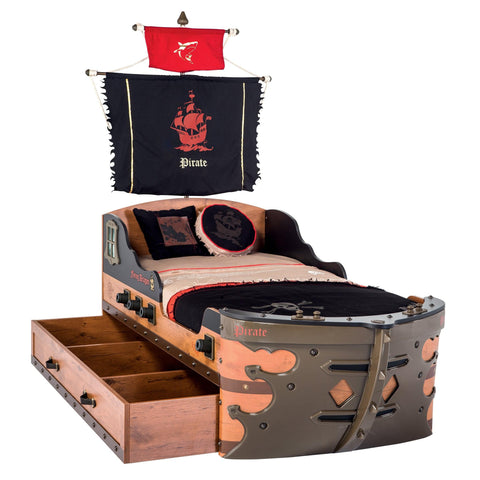 Cilek Pirate Pull-Out Bed (90X180 Cm or 90x190 Cm) - Kids Haven