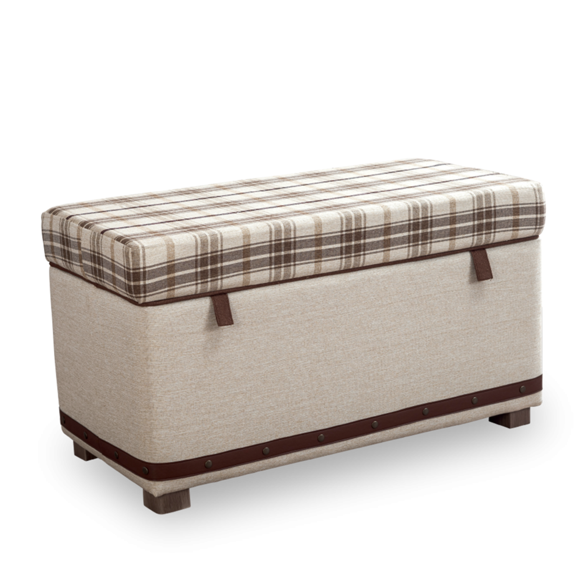 Cilek Storage Ottoman Plaid