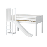 Maxtrix Low Loft w Slide Platform (Choose front or side) - Kids Haven