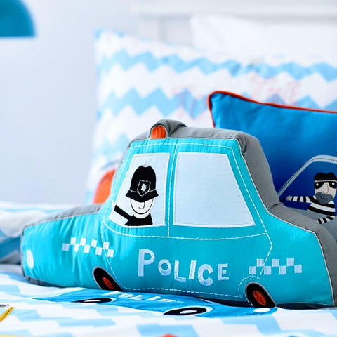 Snuggle Police Car Cushion - Kids Haven