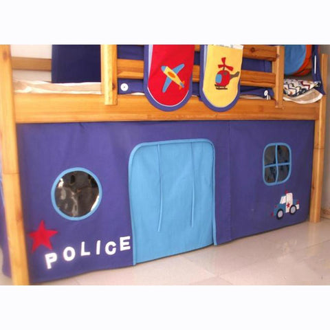 Snuggle Police Underbed Curtains - Kids Haven
