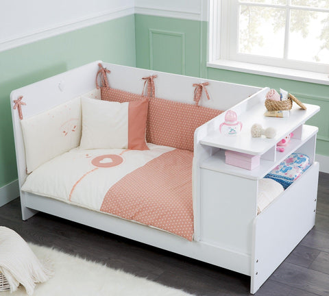 Cilek Mocha Baby Convertible Baby Bed With Table Oak (70X110-70X140 Cm) - Kids Haven