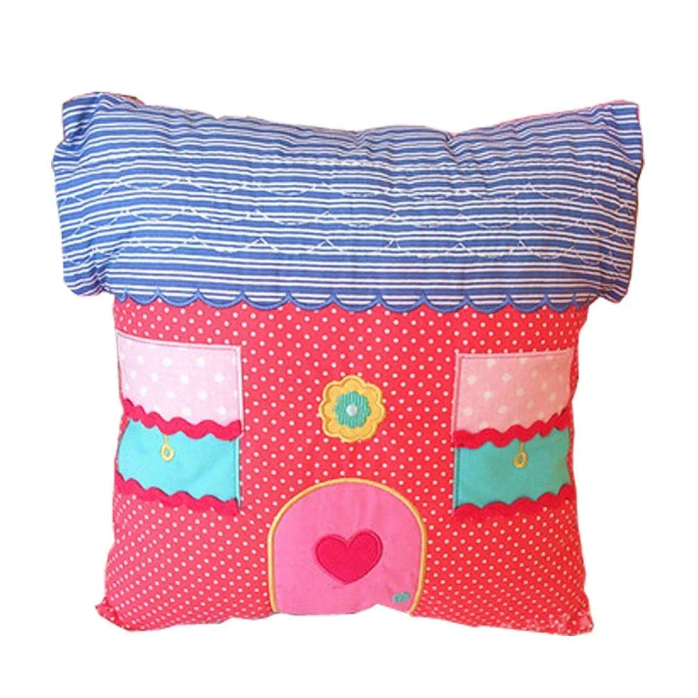 Snuggle Red House Cushion