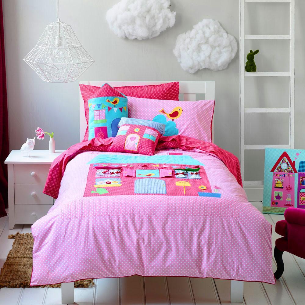 Snuggle Red House Cushion - Kids Haven