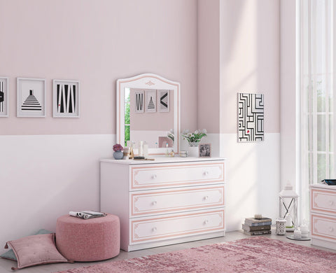 Cilek Selena Pink Dresser Mirror Only (Fits dresser and large dresser) - Kids Haven
