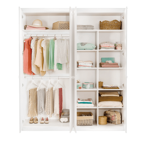 Cilek Selena Grey 4 Doors Wardrobe - Kids Haven