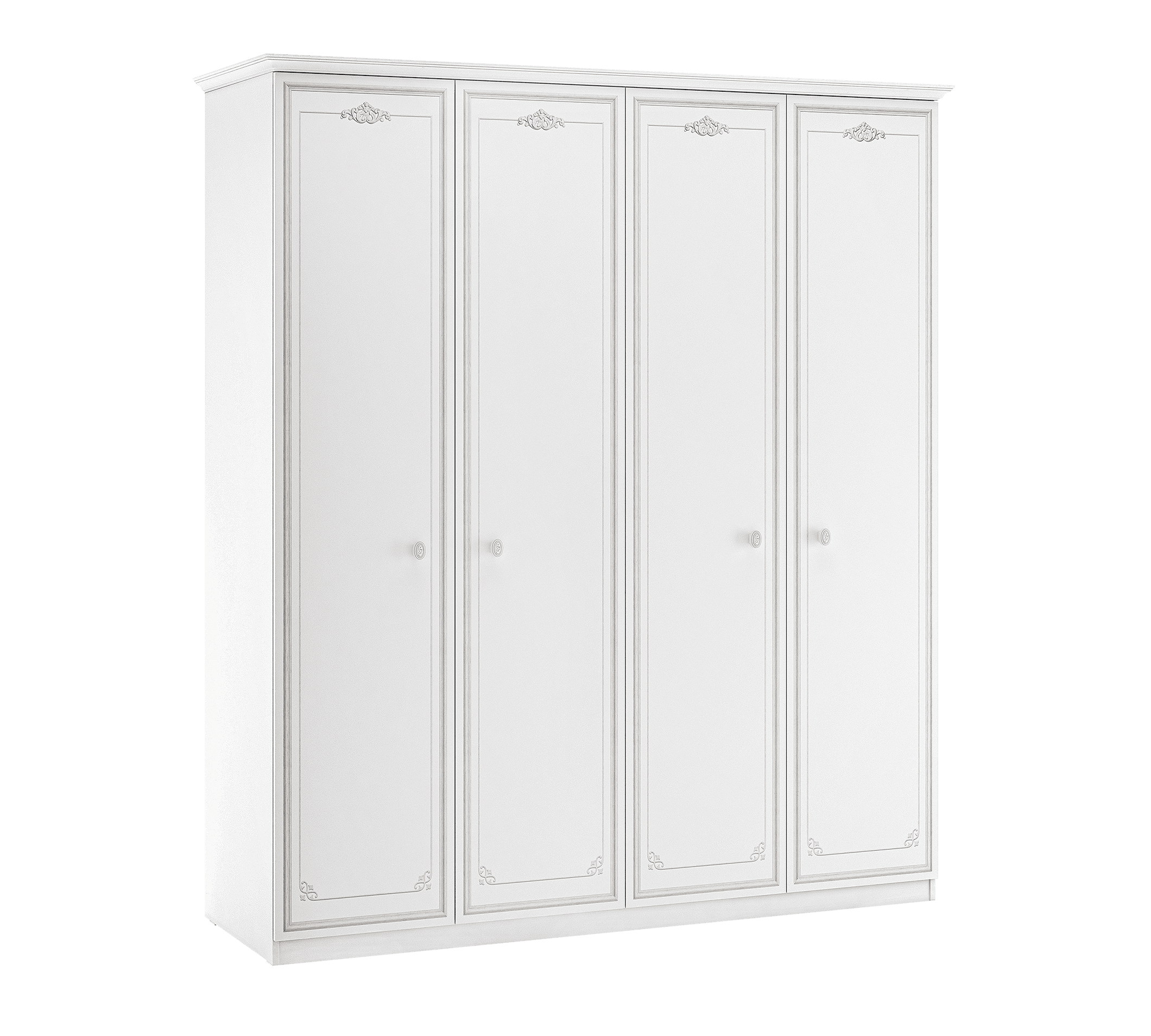 Cilek Selena Grey 4 Doors Wardrobe - Kids Haven