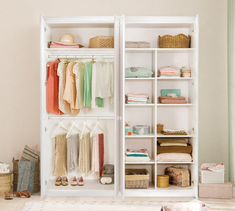 Cilek Selena Grey 4 Doors Wardrobe - Kids Haven