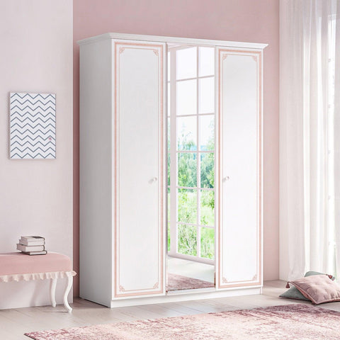 Cilek Selena Pink 3 Doors Wardrobe