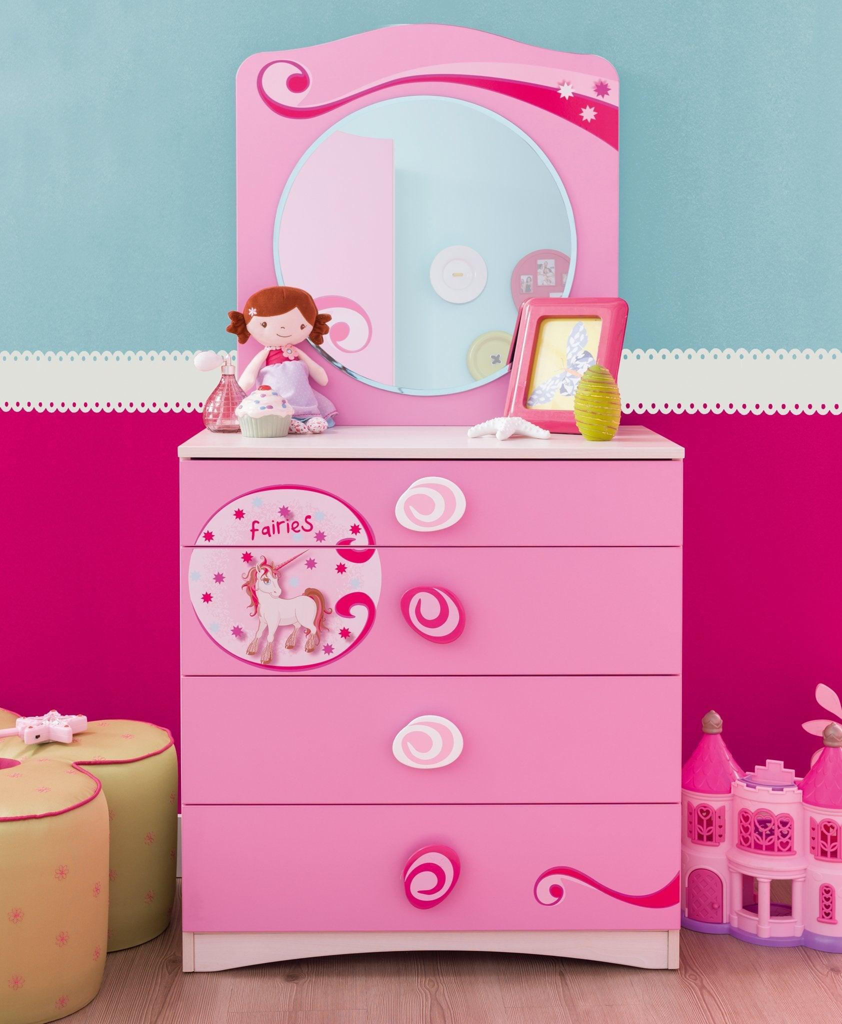 Cilek Sl Princess Dresser With Mirror (Clearance) - Kids Haven