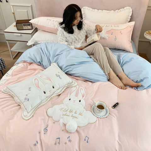 Snuggle Musical Rabbit Bedsheet Set - Kids Haven