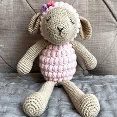 May's Hand Sheep Sheepy Sitting Pink Crochet - Kids Haven