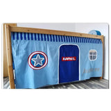 Snuggle Captain America Underbed Curtains - Kids Haven