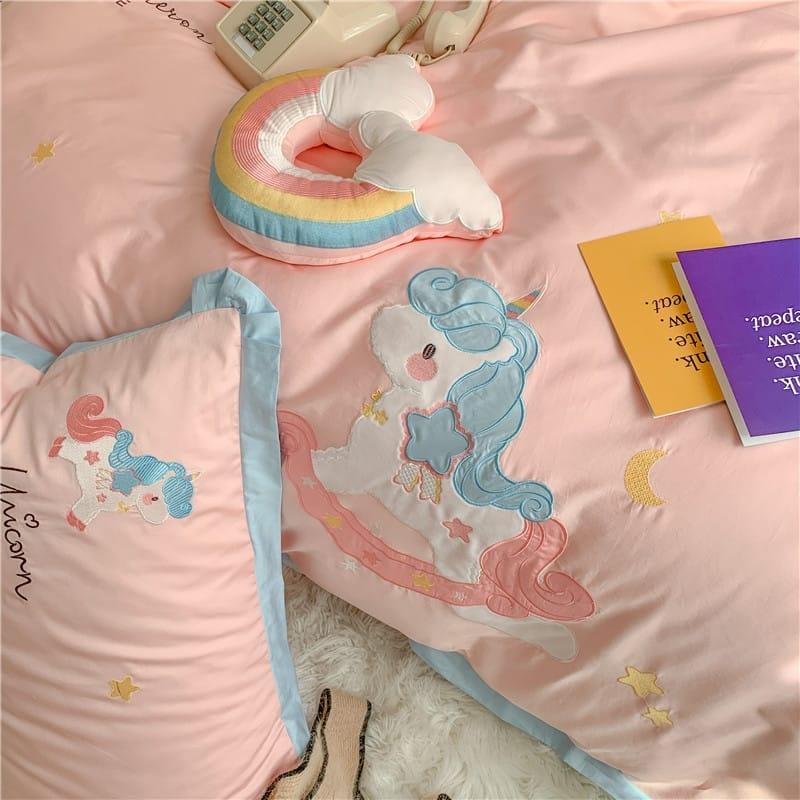 Snuggle Unicorn Dream Bedsheet Set - Kids Haven