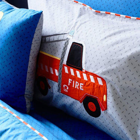 Snuggle Fire Engine Rescue Bedsheet Set - Kids Haven