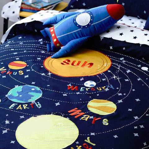 Snuggle Galaxy Explorer Bedsheet Set - Kids Haven