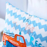Snuggle Police & Thieves Zigzag Bedsheet Set - Kids Haven